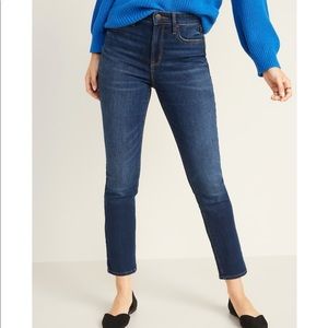 High-Waisted Power Slim Straight Jeans